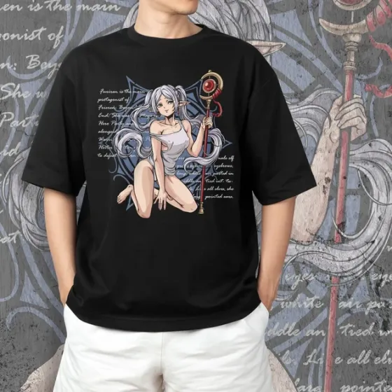 Футболка мужская с принтом Фрірен Размер 48 Anime1257 Днепр