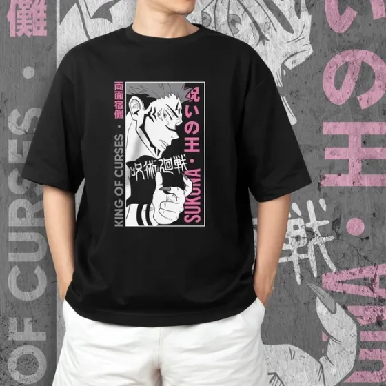 Футболка чоловіча з  принтом Магическая Битва Сукуна 5 Розмір 48 Дніпро