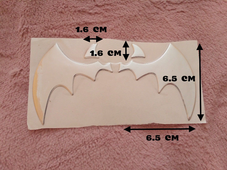 Випукла Наклейка на авто крила кажана Київ - фото 2
