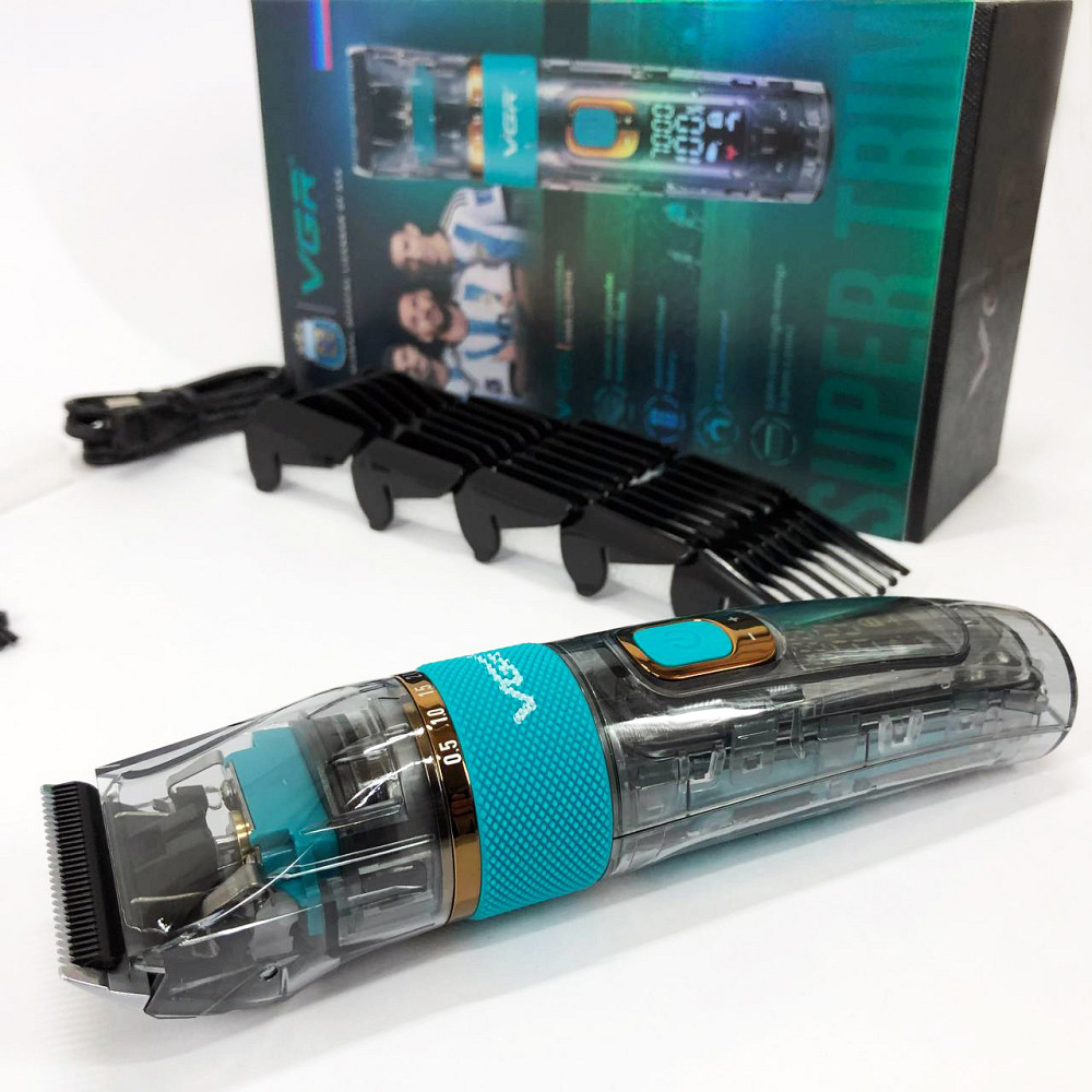 Машинка для стрижки на акумуляторі VGR V-695, Машинка для стрижки волосся з регульованою довжиною QX-12 Львів - фото 12