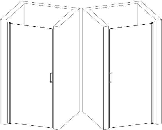 Душові двері PROSNA 80FS BRAVO (1уп.) Київ