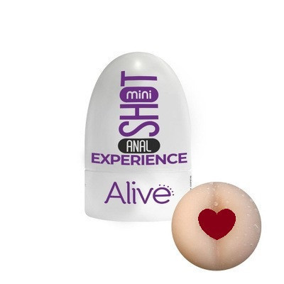 Карманный мастурбатор в виде ануса Alive Mini Shot Experience бежевый Sex Aura Киев - изображение 1