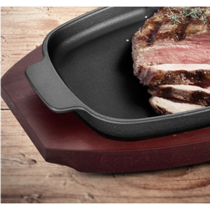 Чавунна сковорода зі знімною ручкою і підставкою 33,5х21 см GRILLI 777201 Код: 012734 Рівне - фото 10