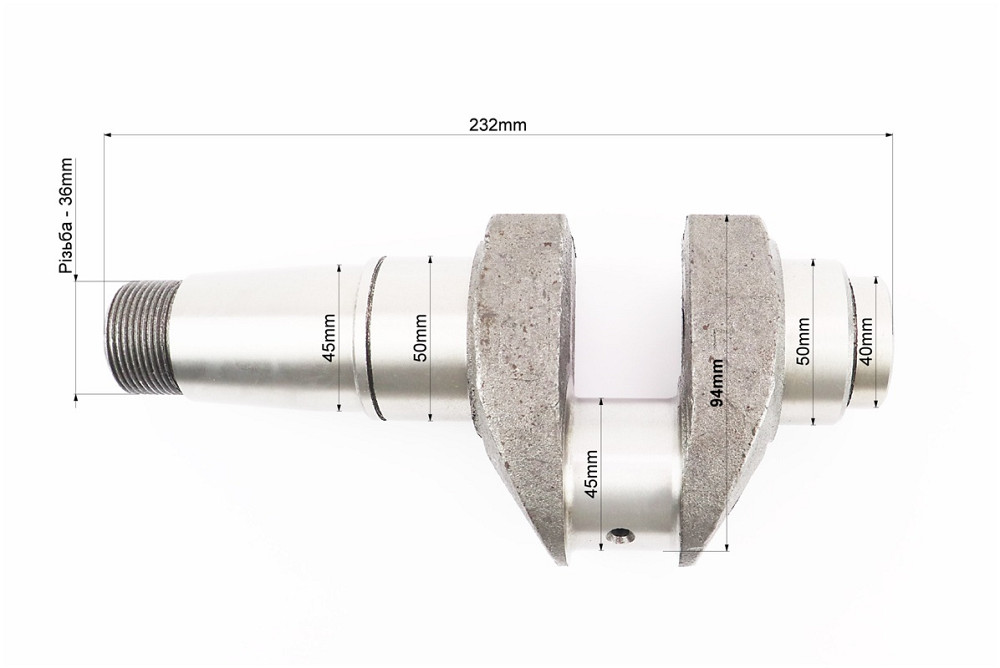 Колінвал R180NM з канавкою під ст. кільце Київ - фото 3