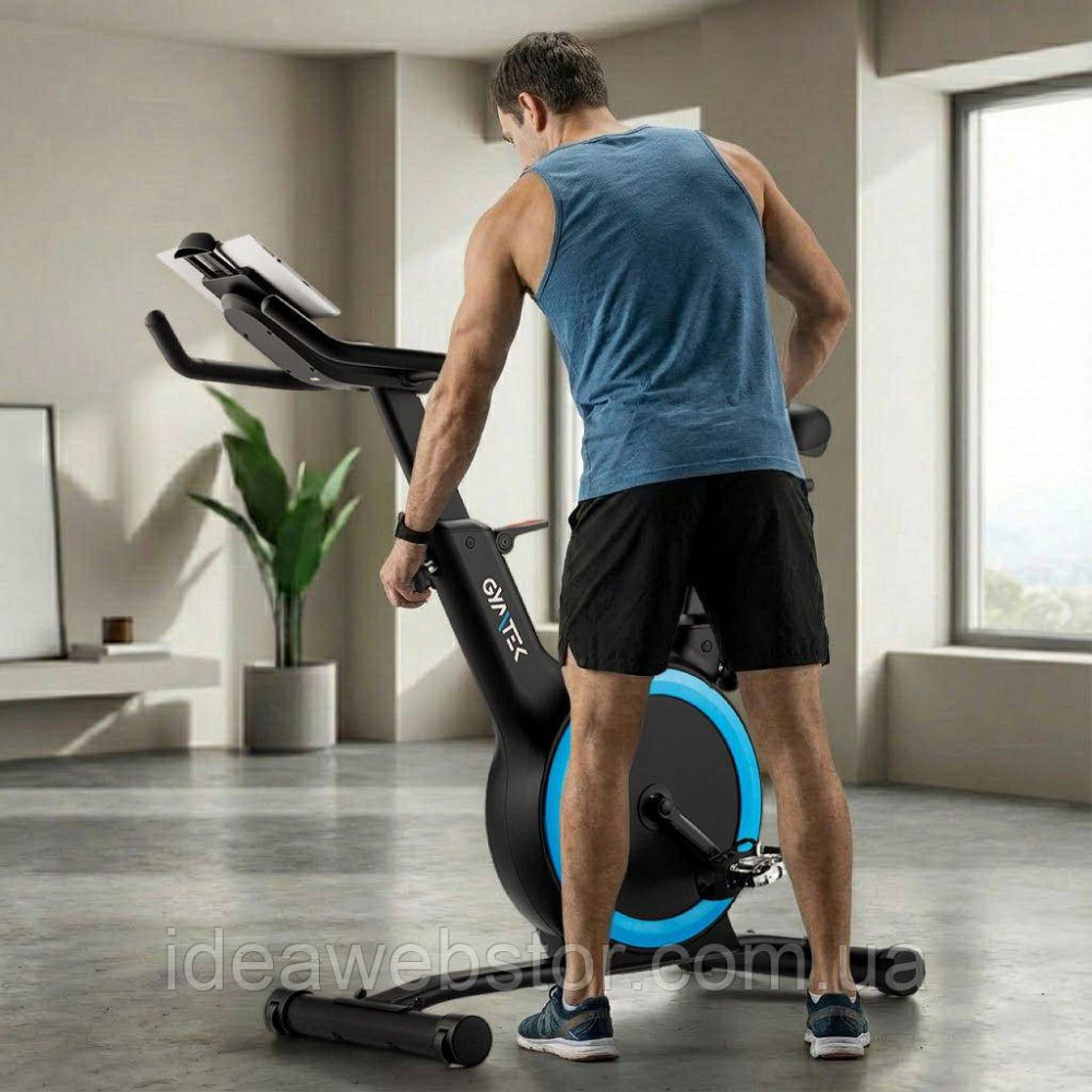 Велотренажер - спінбайк Gymtek XB Cardio магнітний синій Київ - фото 7