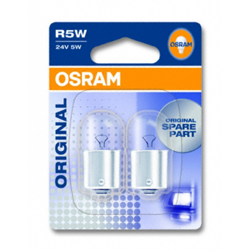 Покажнена лампа розжарювання OSRAM 5626 R5W 24 V BA15d 10X5 Харків - фото 3