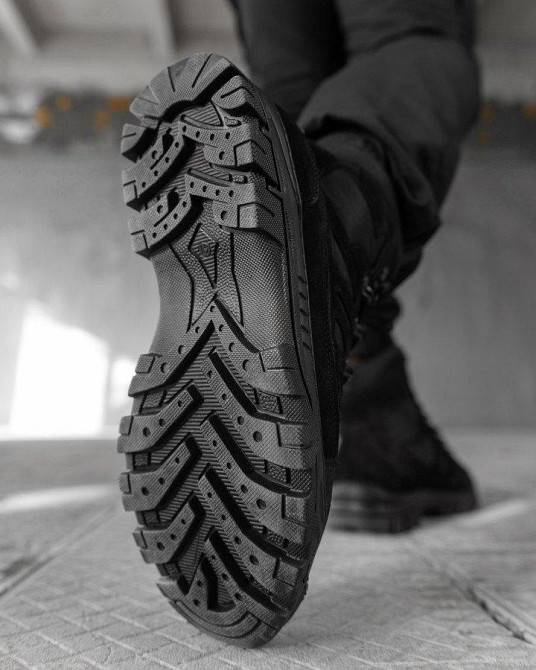 Зимние тактические ботинки weightlessness на флисе black  ВТ0460 Одесса - изображение 6