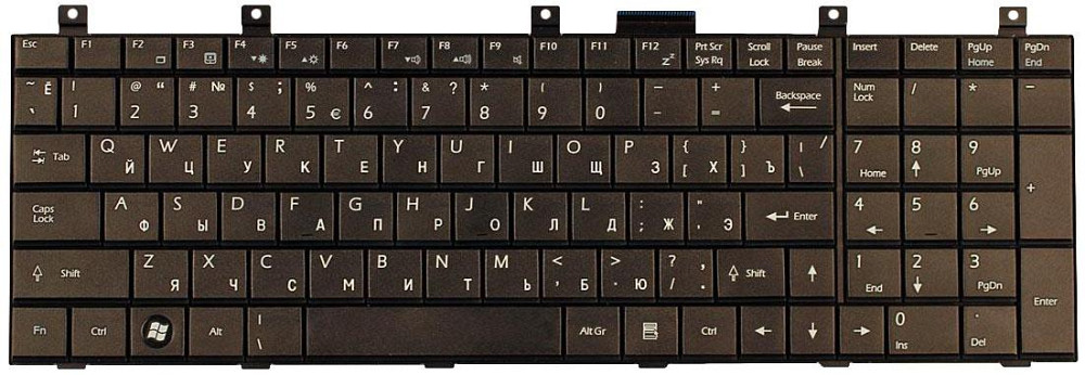 Клавиатура для ноутбука MSI (MS 1675) Black, RU Вінниця - фото 2