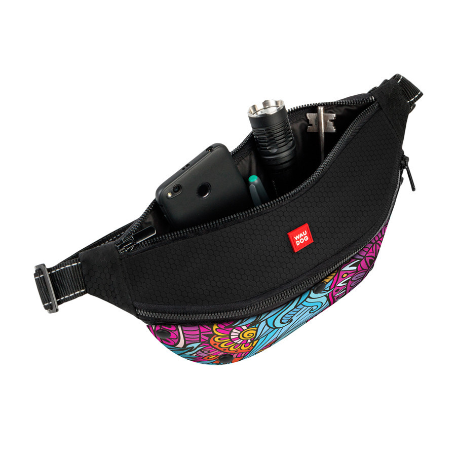 Поясна сумка-бананка WAUDOG Family для корму та аксеcсуарів, малюнок "Літо", розмір 33*17*10 см Вінниця - фото 2
