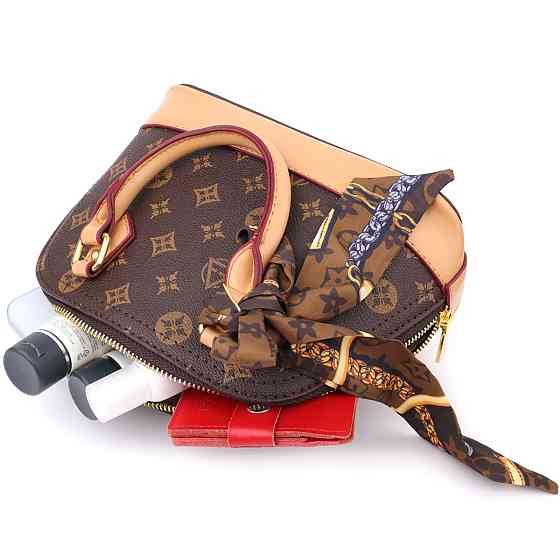 Каркасна жіноча сумка з екошкіри Vintage sale_15152 Коричневий Київ