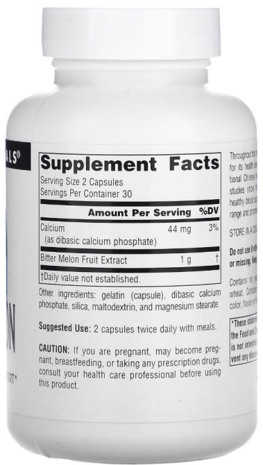 Екстракт гіркої дині Source Naturals Bitter Melon 60 капс Київ - фото 2