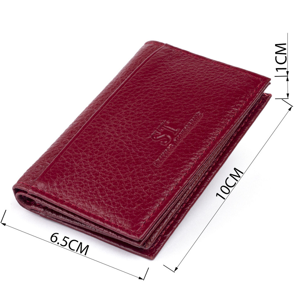 Візитниця-книжка ST Leather 19218 Бордова Київ - фото 4