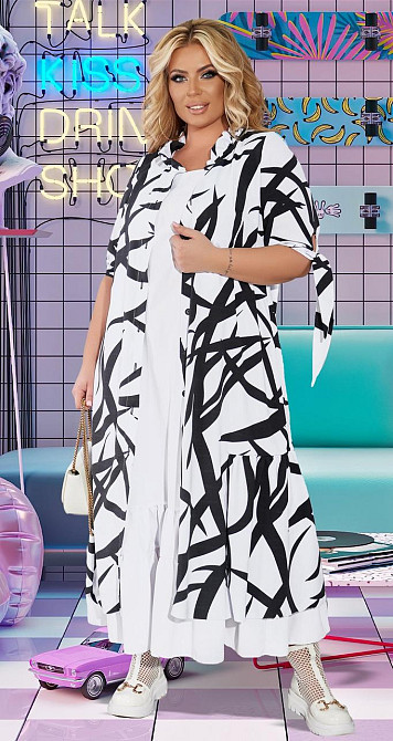 Стильний літній комплект великого розміру (50) Київ - фото 1