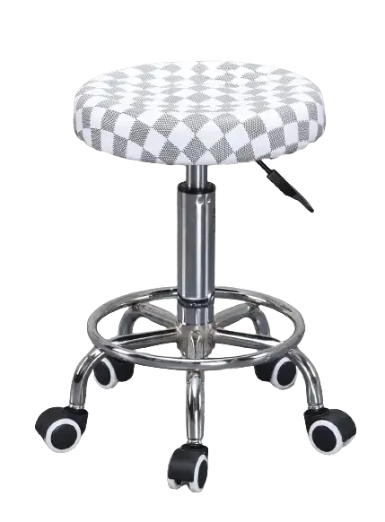 Стілець для косметолога без спинки (в асортименті) Сіра шахівка Київ - фото 1