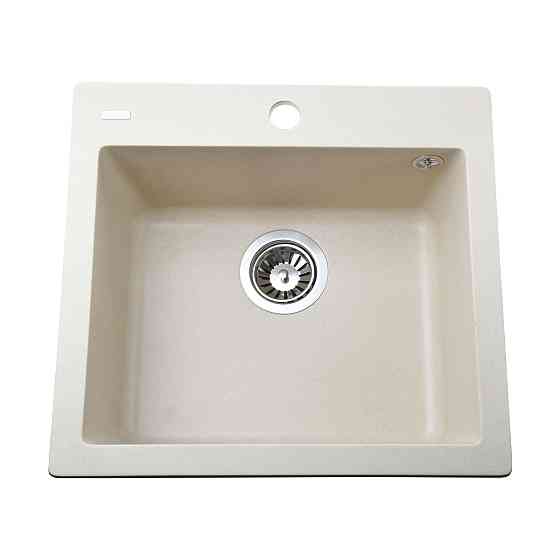 Гранитная мойка Globus Lux AOSTA слоновая кость 490x455мм (000023576) Киев