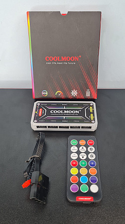 RGB / ARGB Контроллер вентиляторів для ПК COOLMOON Клевань - изображение 1