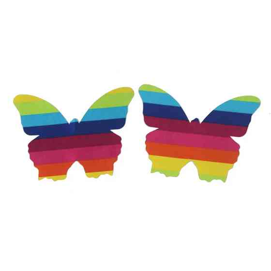 Наклейки на груди Метелики 8 на 10 см різнобарвний Київ