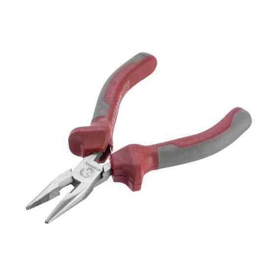 Довгогубці прямі 115 мм, прецизійні, комбіновані рукоятки INTERTOOL NT-0102 Київ