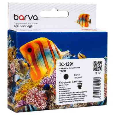 Картридж Barva Epson T1291 (C13T12914011/C13T12914012) 440ст, black (IC-1291) Винница