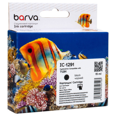 Картридж Barva Epson T1291 (C13T12914011/C13T12914012) 440ст, black (IC-1291) Вінниця - фото 1