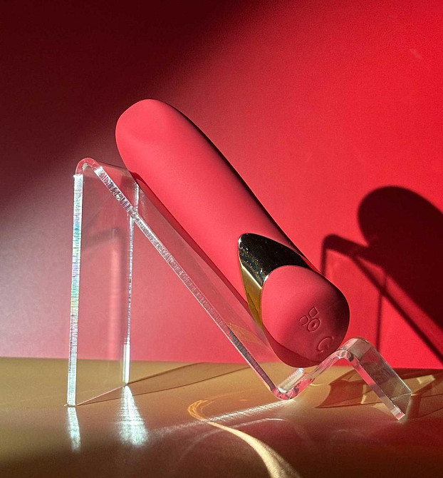Міні-вібратор - Lipstick Bullet Red Sex Aura Київ - фото 6