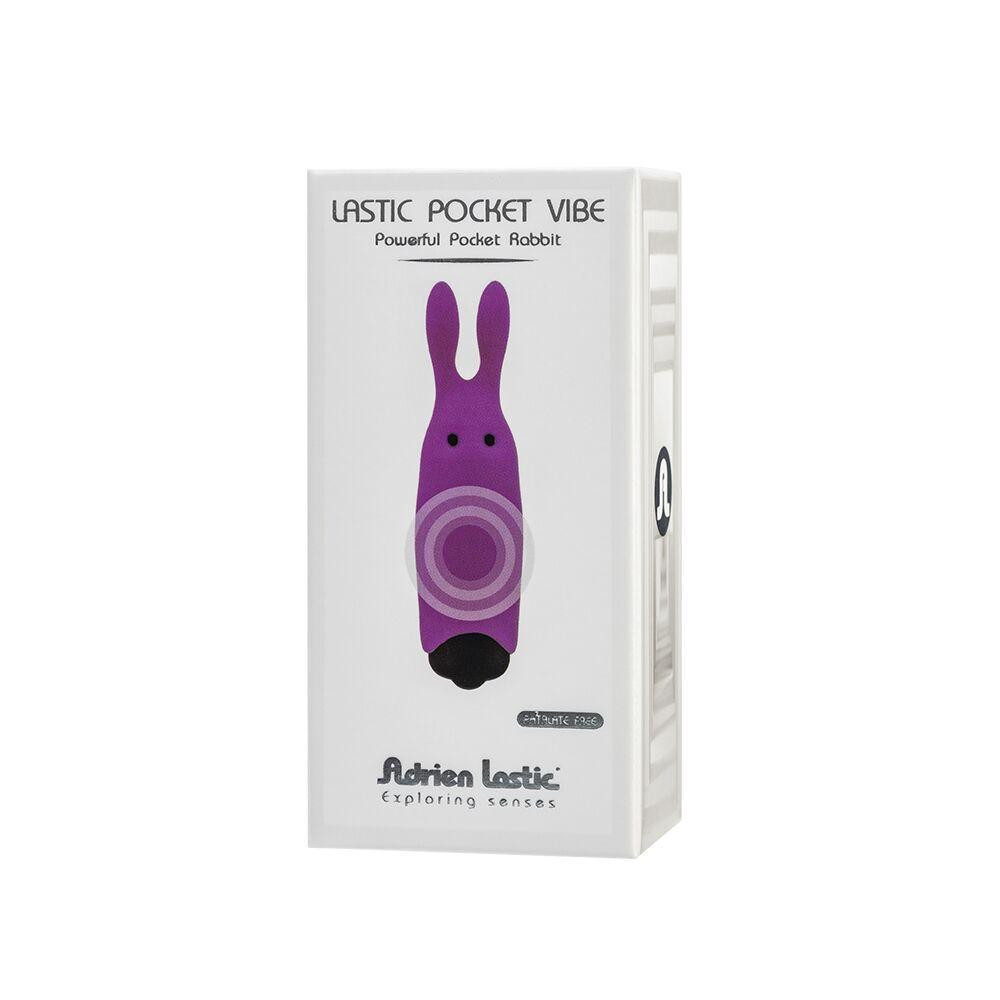 Вибропуля Adrien Lastic Pocket Vibe Rabbit Purple со стимулирующими ушками Sex Aura Киев - изображение 5