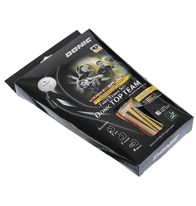 Набір для пінг-понгу Donic Top Team 500 Gift set (ракетка+чохол+4м'яча) 788451 Вишневе - фото 4