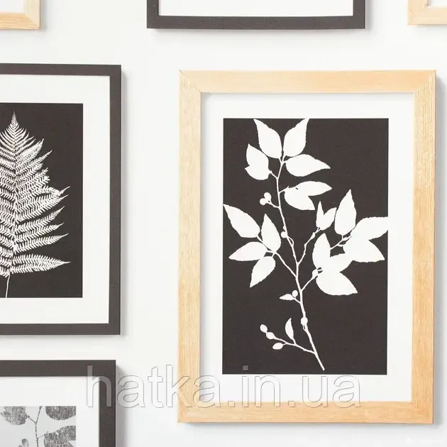 Шпалери вінілові на флізеліні Rasch Clasik 0,53х10 картини в рамці на стіні чорні сірі на білому Київ - фото 2