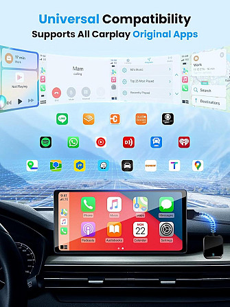 Беспроводной адаптер CarPlay Android Auto Oasplus для iPhone iOS10+ и Android 10+, USB-A Type-C 5.8Г Киев - изображение 2