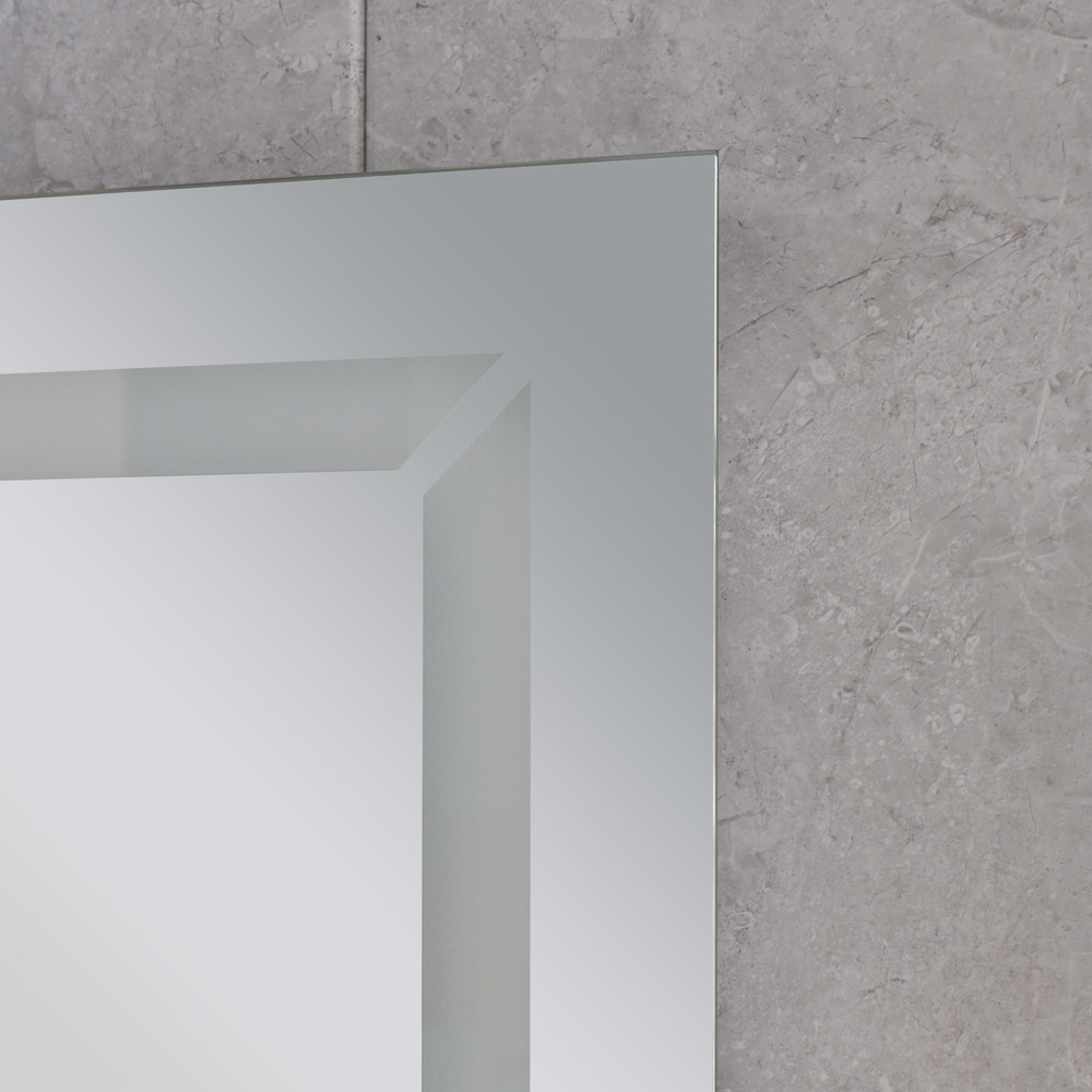 Зеркало Mixxus LIGHT MR01-70x50 с Led Touch, Anti-fog, димером, регулятором яркости, часами (MI6000) Киев - изображение 2