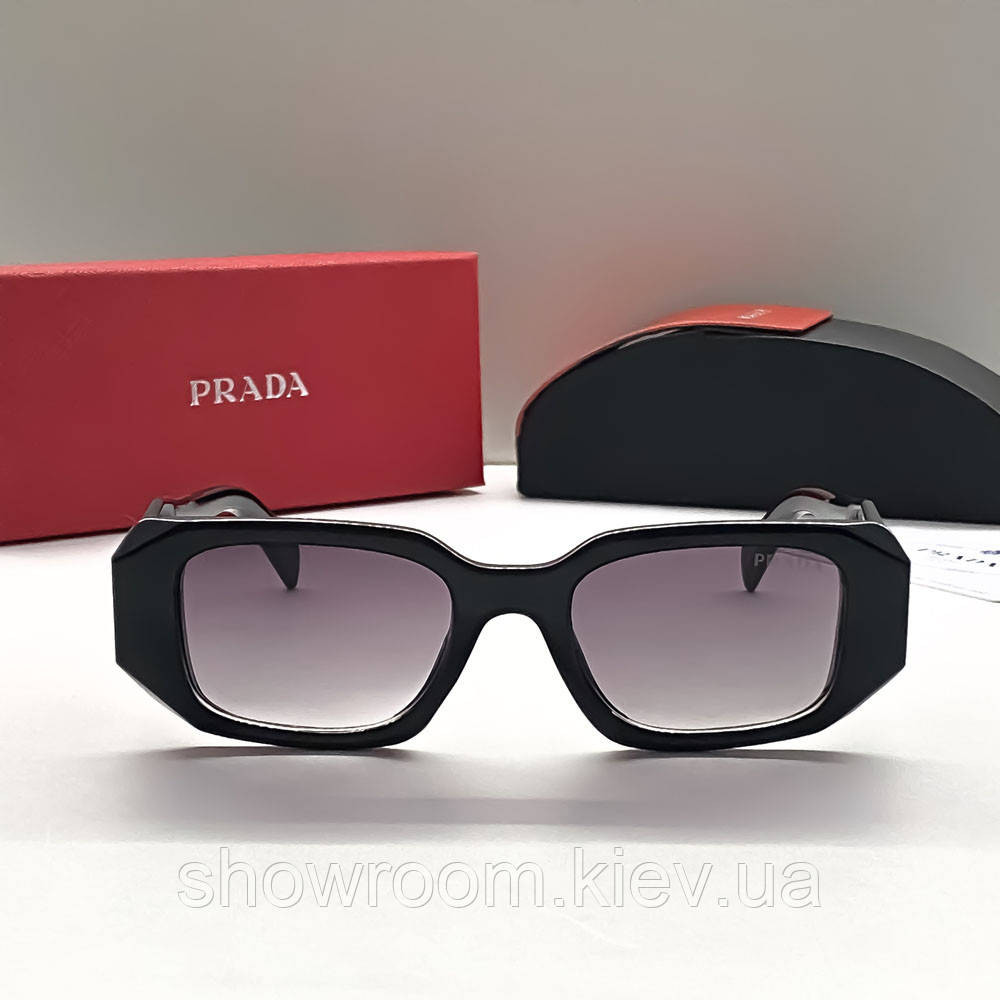 Женские брендовые солнцезащитные очки Prada (7986) Киев - изображение 3