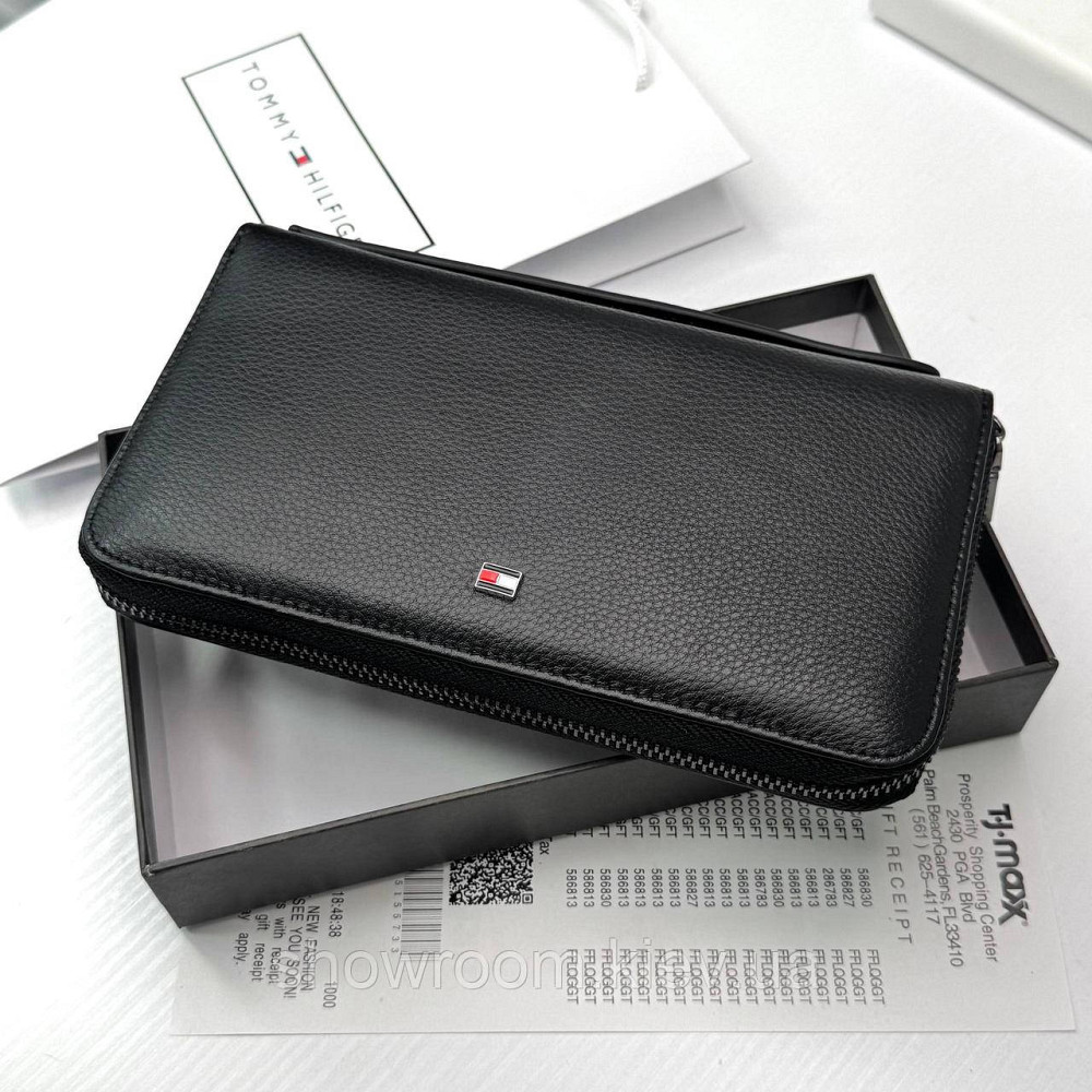 Шкіряний брендовий функціональний клатч TH (6615) Київ - фото 2