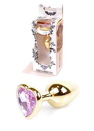 Анальна пробка Jawellery Gold Heart PLUG-Rose Sex Aura Київ