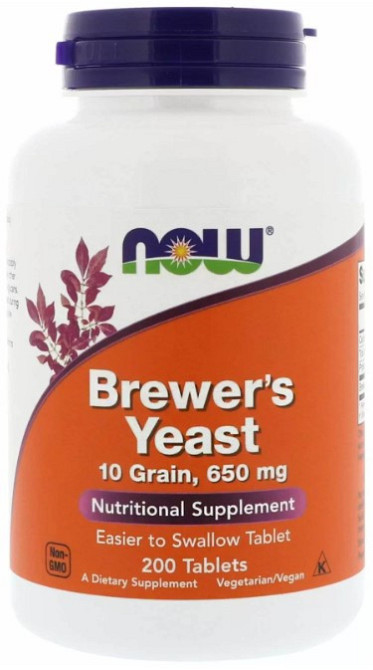 Now Foods Brewer's Yeast Пивні дріжджі 650 мг, 200 таблеток Киев - изображение 1