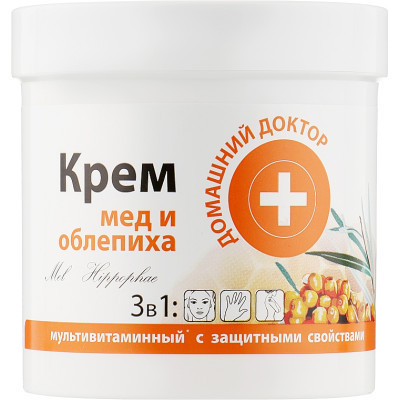 Крем для тела Домашній Доктор С медом и облепихой 250 мл (4823015924552) Винница - изображение 1