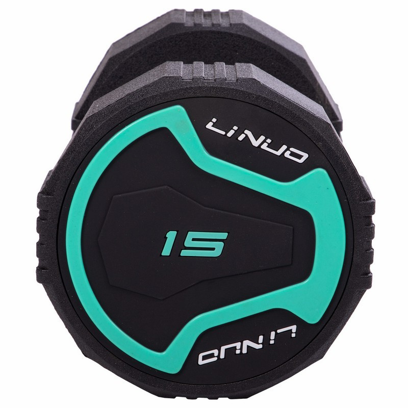 Гантель 15 кг цільна професійна LI NUO-3614-15 Київ - фото 3