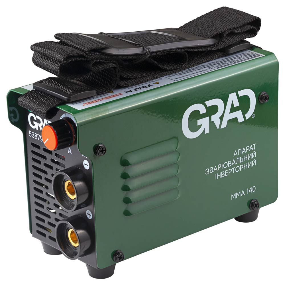 Grad Аппарат сварочный инверторный ММА-140А электрод 4мм GRAD (5387915) Коломия - фото 1