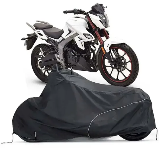 Захисний чохол для мотоцикла 207х145х70см, Розмір XL, Чорний / Водонепроникний чохол-тент для мотоцикла Київ