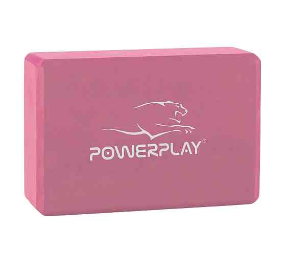Блок для йоги PowerPlay 4006 Yoga Brick Рожевий Луцк