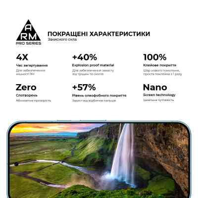 Стекло защитное Armorstandart Pro Google Pixel 9 Pro Black (ARM74678) Винница