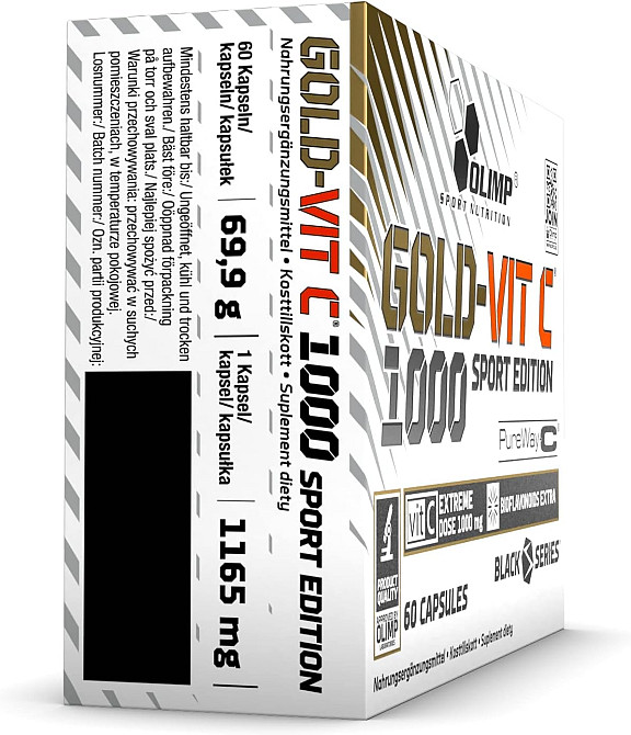 Витамин С Olimp Gold Vit C 1000 Sport Edition 60 капсул Луцк - изображение 2