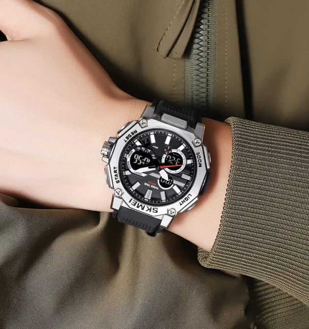 Часы мужские наручные Skmei 2219 (Серебристый) Киев - изображение 6