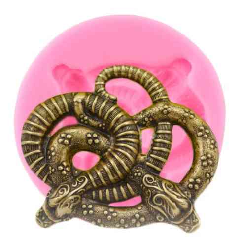 Силиконовая форма Змея 75 мм розовый Киев