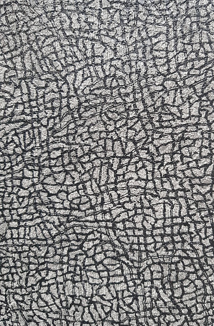 Шпалери вініл на флізеліні гарячого тиснення DU&KA Natura1.06х10 абстракція під шкіру смужки чорні сірі Київ - фото 2