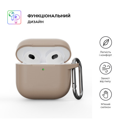 Чохол для навушників Armorstandart Hang Case для Apple AirPods 4 Pink Sand (ARM81291) Вінниця - фото 2