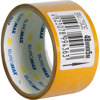 Скотч Buromax двосторонній на поліпропіленовій основі 48 мм х 5 м (BM.7509) Вінниця - фото 2