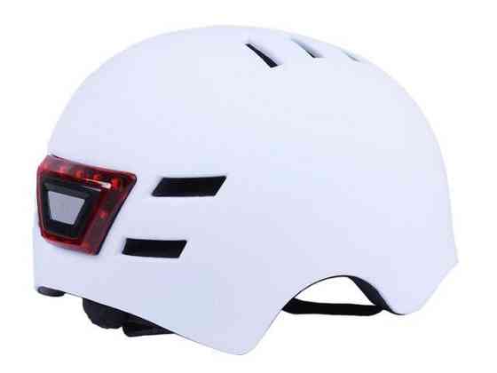 Шлем для самокатов, скейтов GTS-H-039 с габаритным фонарем (белый, size L) Мукачево
