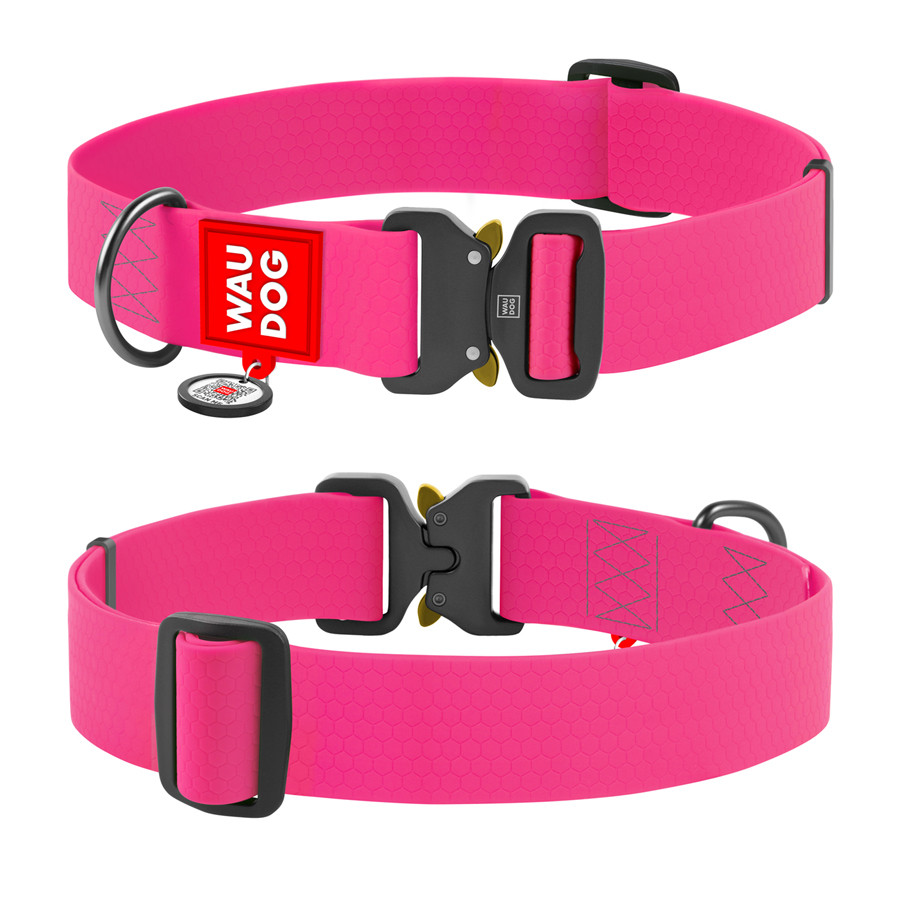 Нашийник для собак водостійкий WAUDOG Waterproof c QR паспортом, металічна пряжка-фастекс, Ш 40 Коломыя - изображение 2
