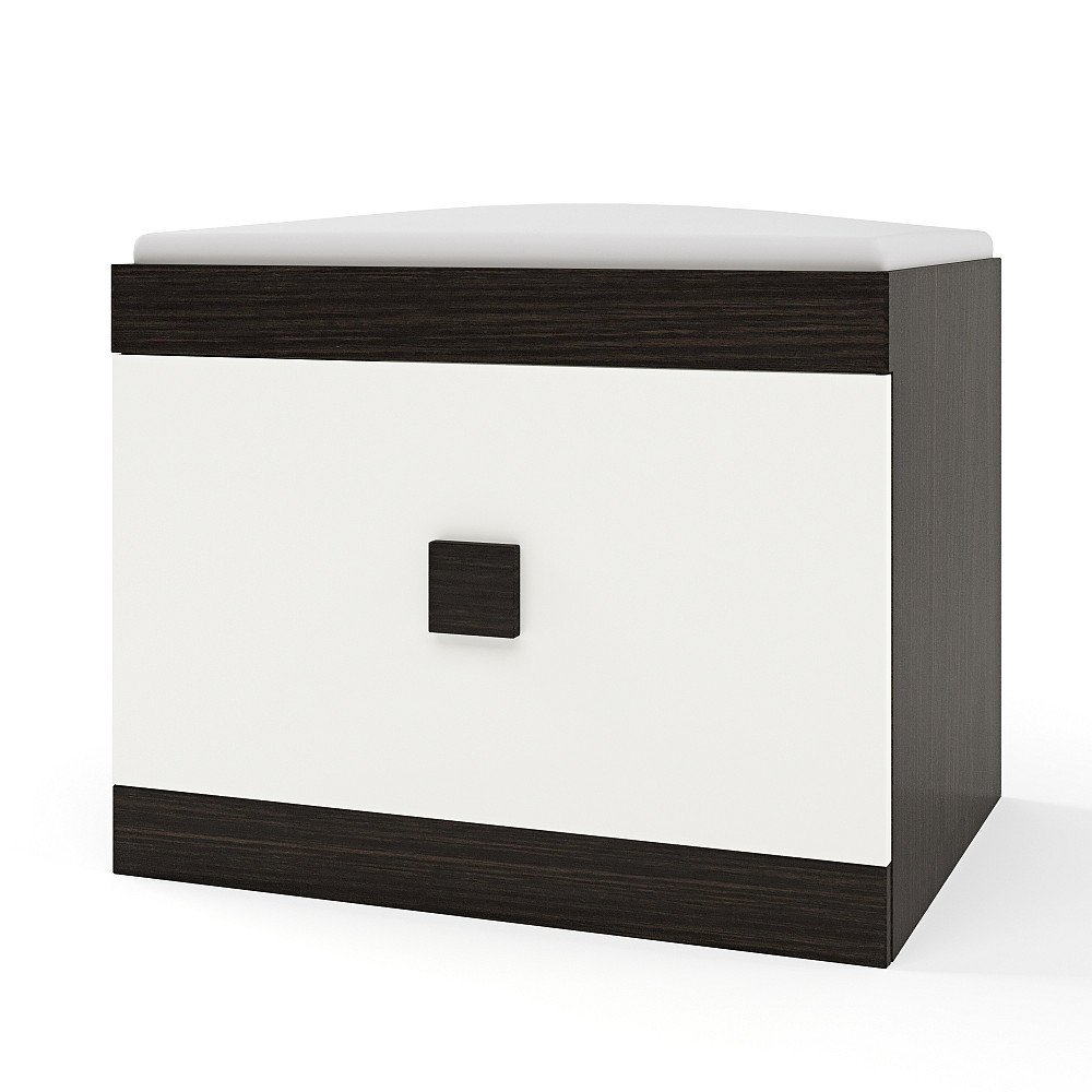 Прихожая Эверест Соната 2 (модульная - 5 элементов) венге темный + белый (DTM-2194) Львов - изображение 4