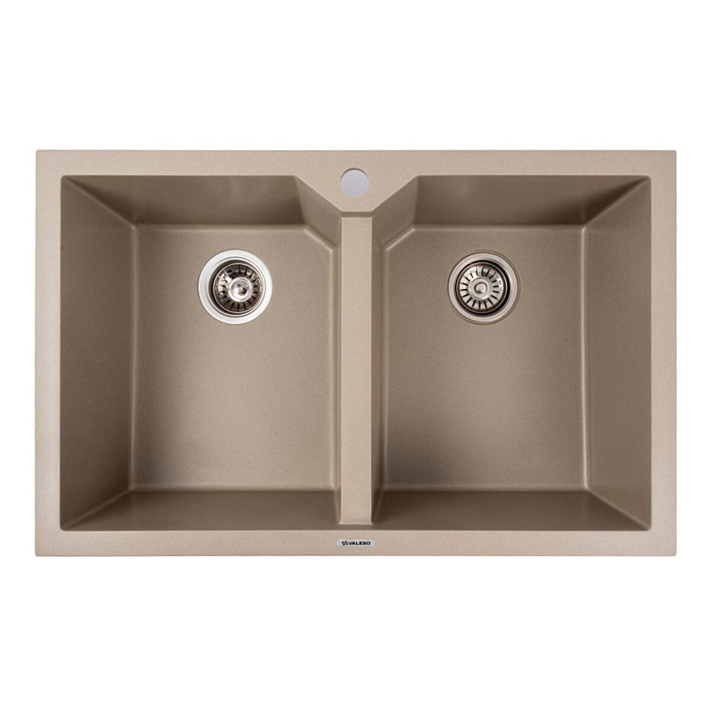 Мийка гранітна титан VALESO7950 VIATRIX (дві чаші, матова) Коломыя - изображение 1